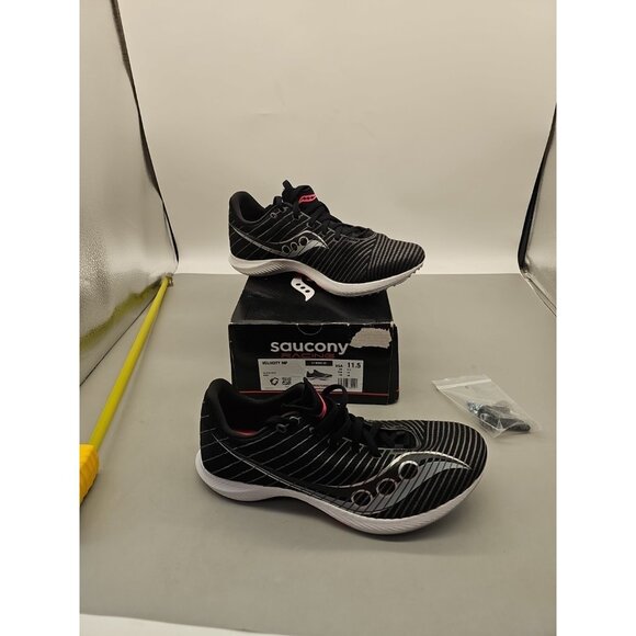 Saucony Velocity Black Track & Field Running Spike Shoes Women's Size 11.5 NEW - Picture 1 of 4